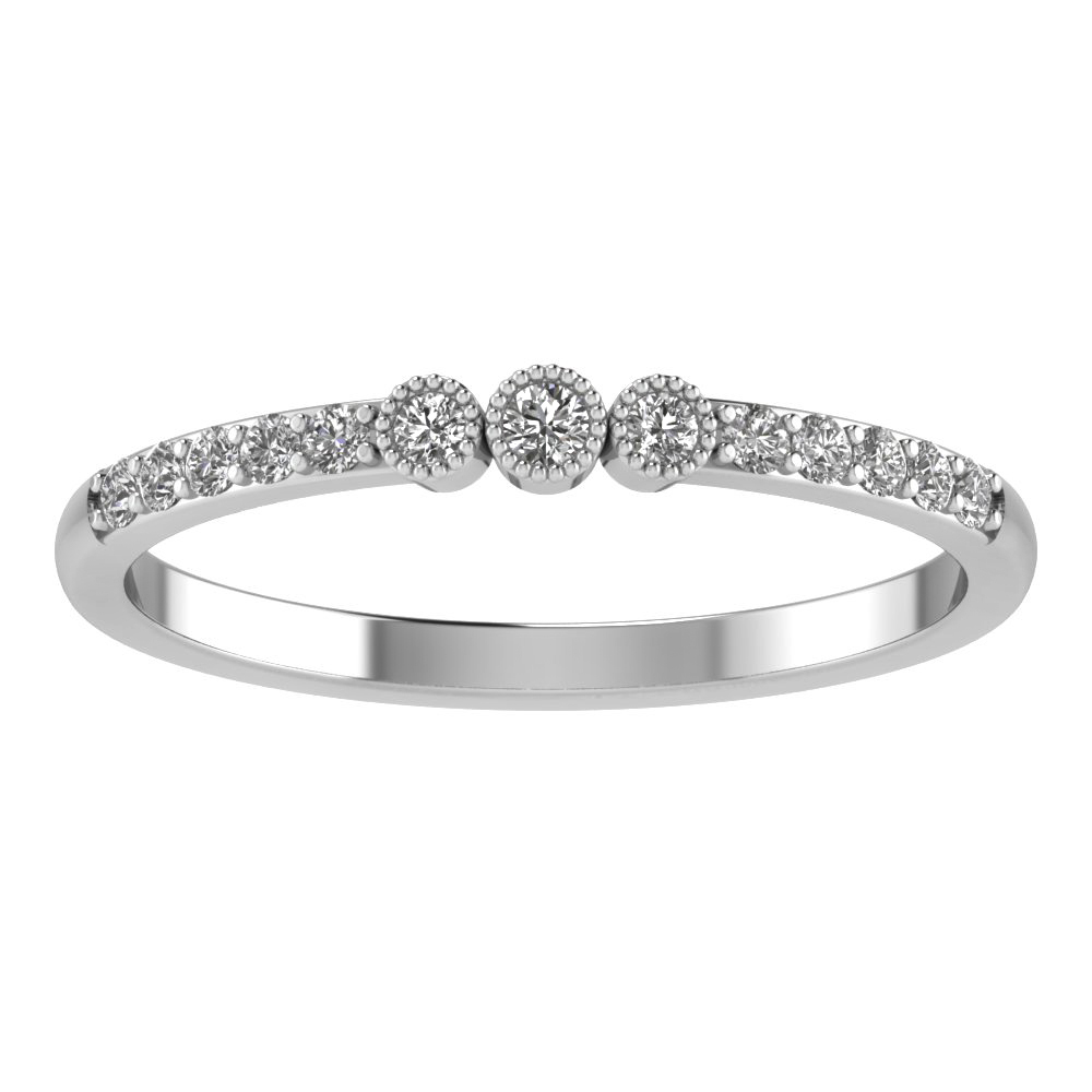 Vintage Pave Diamond Band